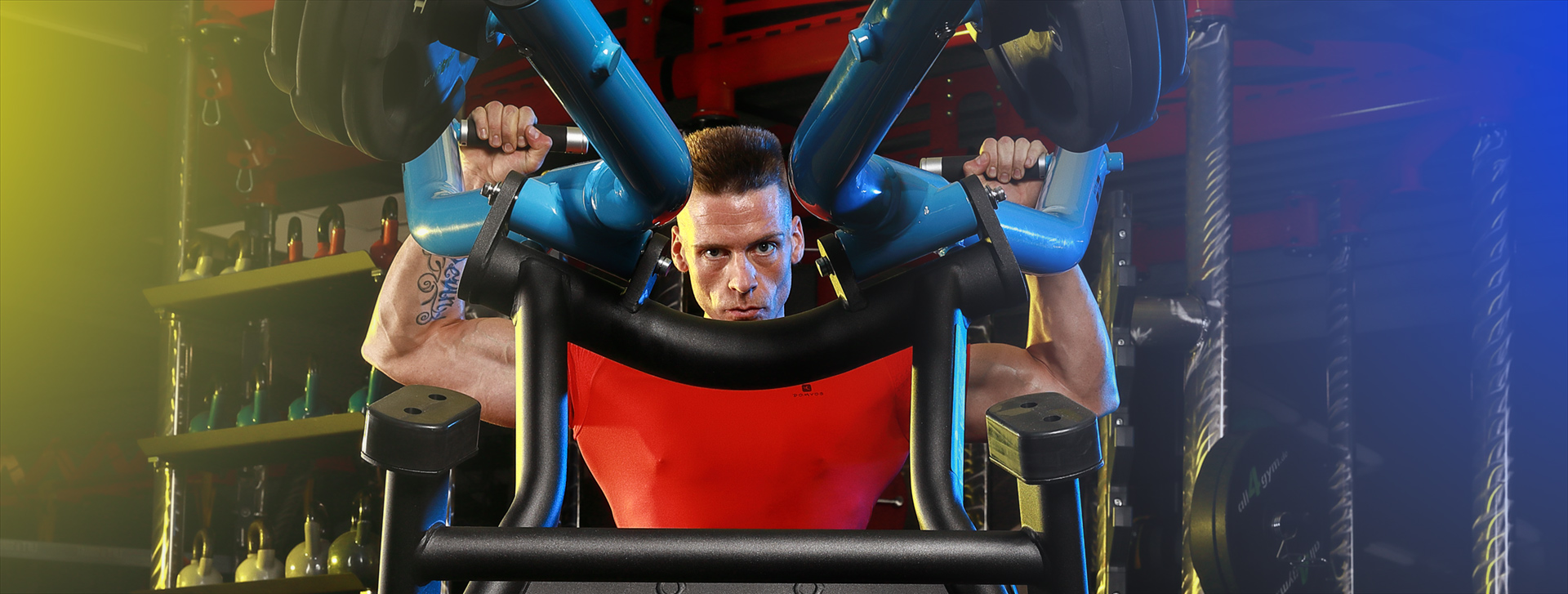 Muskeltraining an Maschine