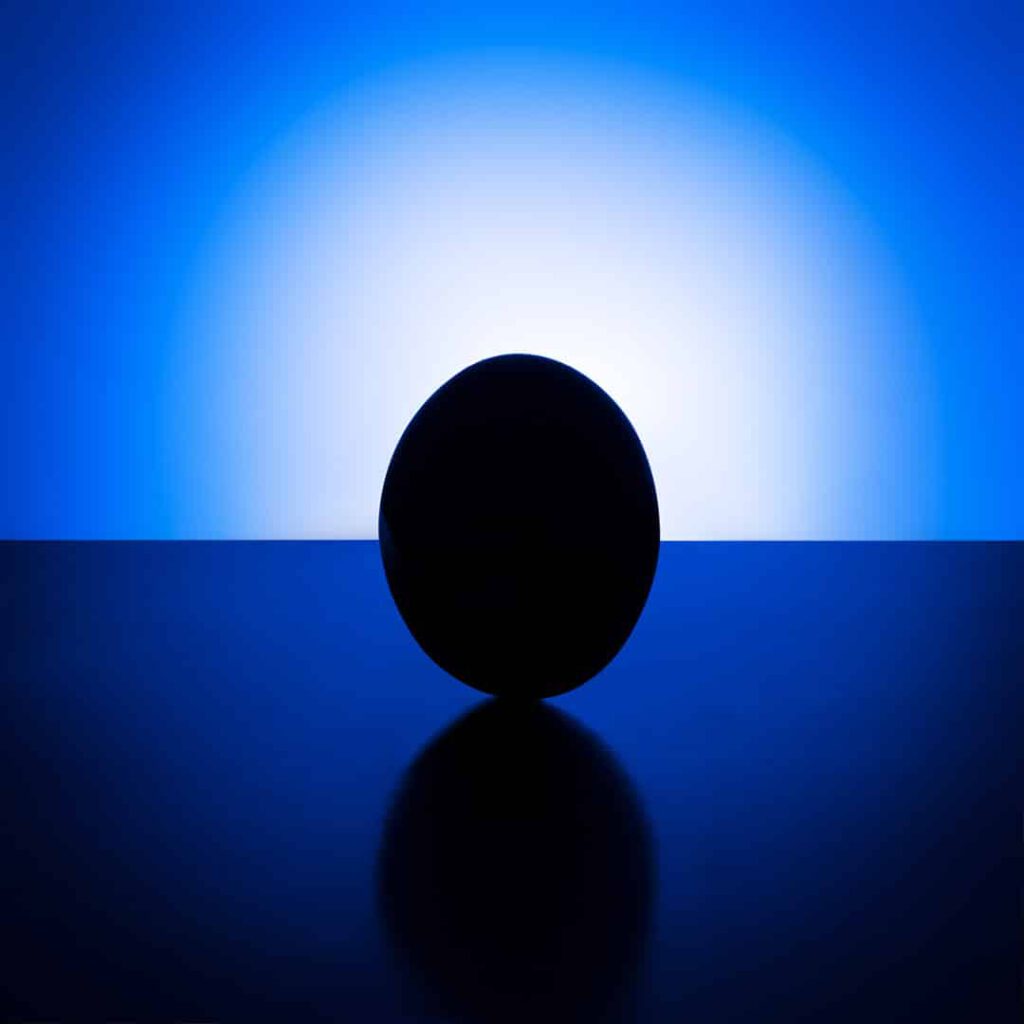 Hintergrund Spotlicht mit Ei