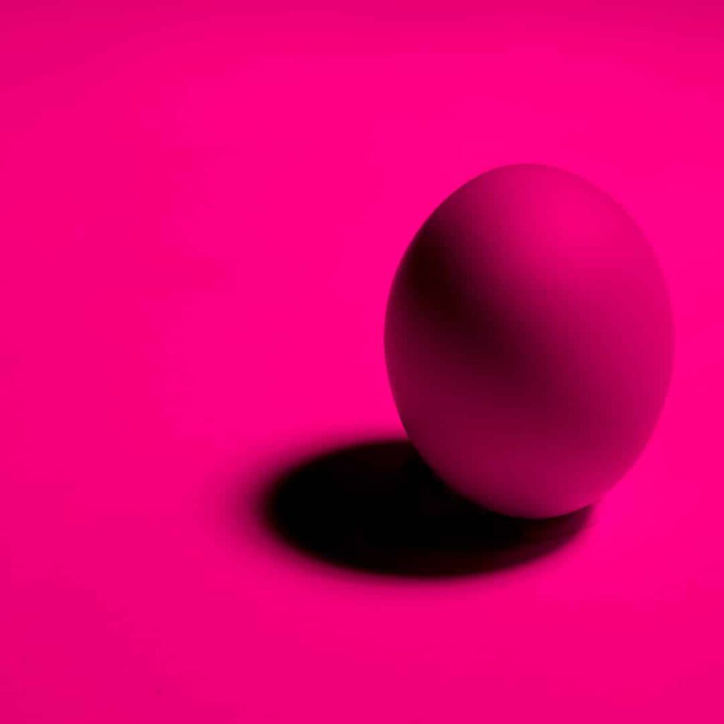 Eifoto pink gefärbt in Photoshop