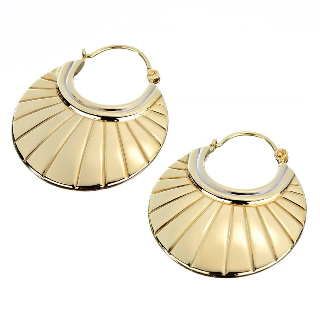 Paar Ohrringe aus Echtgold