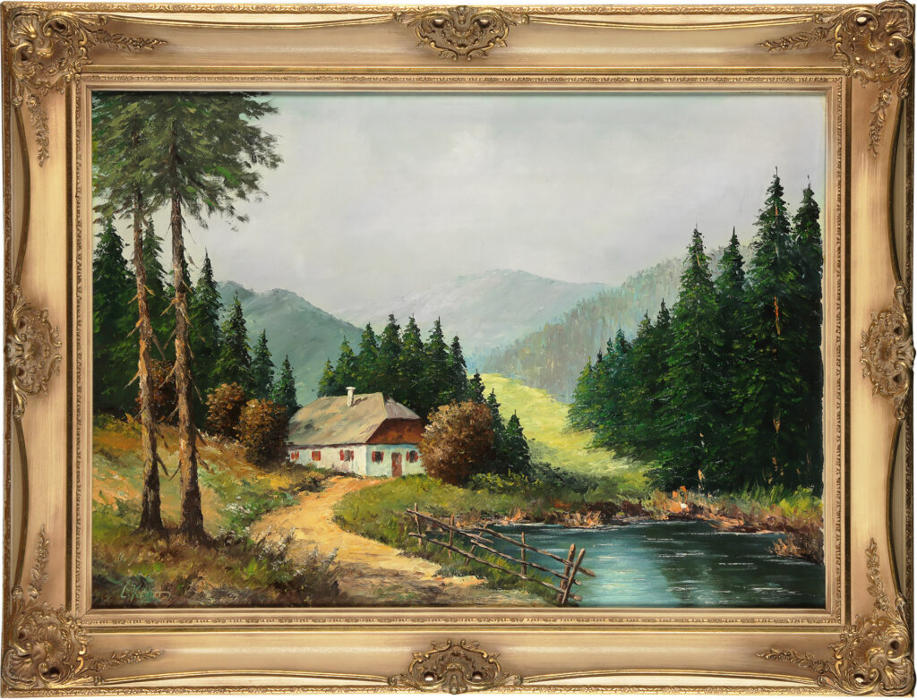 Reprofoto von Kunstwerk Ölmalerei