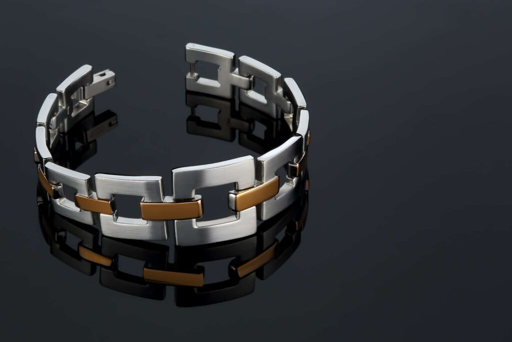 Schmuckfoto von Edelstahl Armband