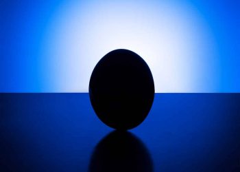 Hintergrund Spotlicht mit Ei