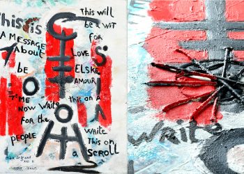 Reprofotografie und Nahaufnahme von Ölmalerei